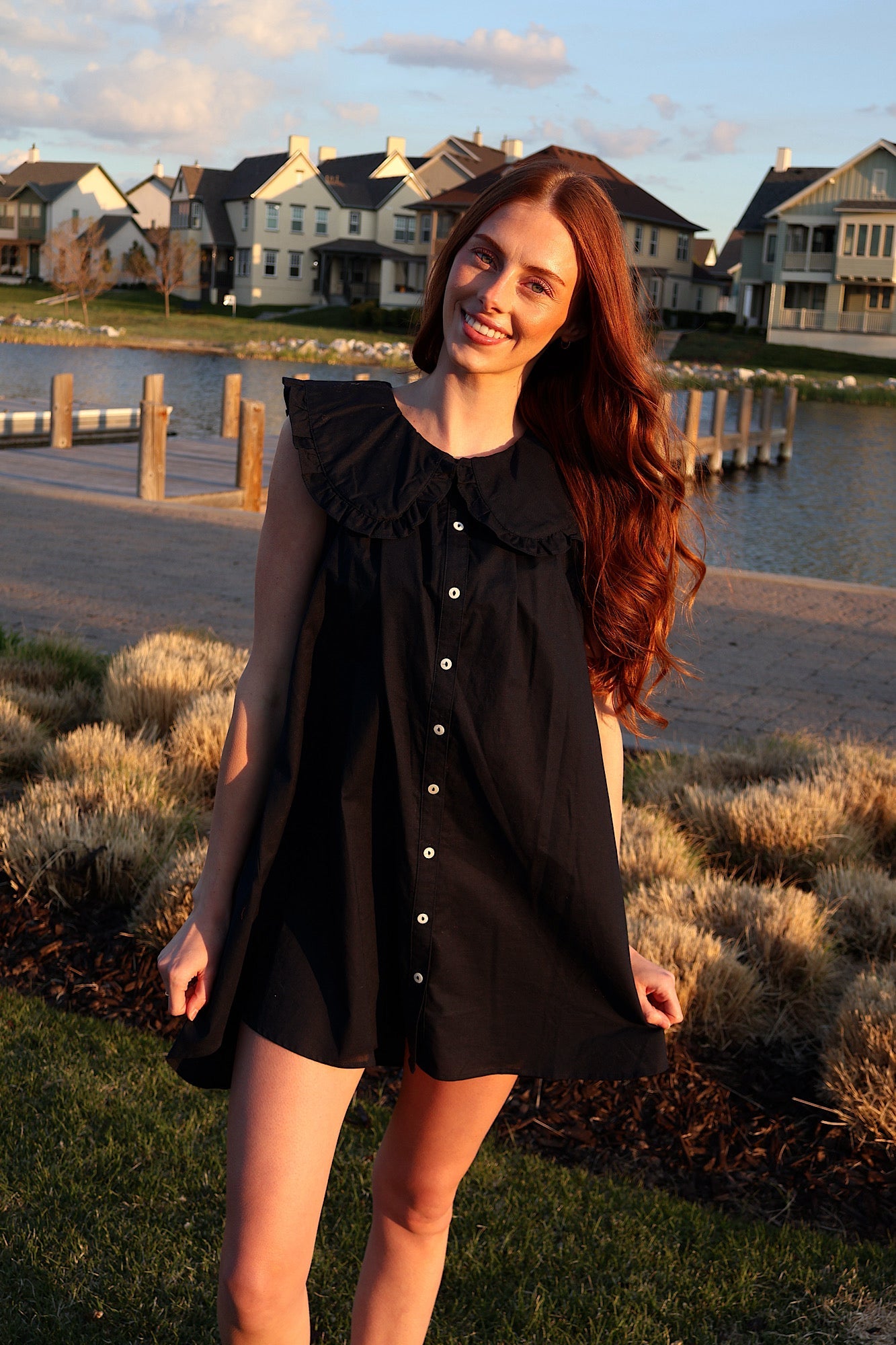 Willow Cotton Linen Babydoll Dress