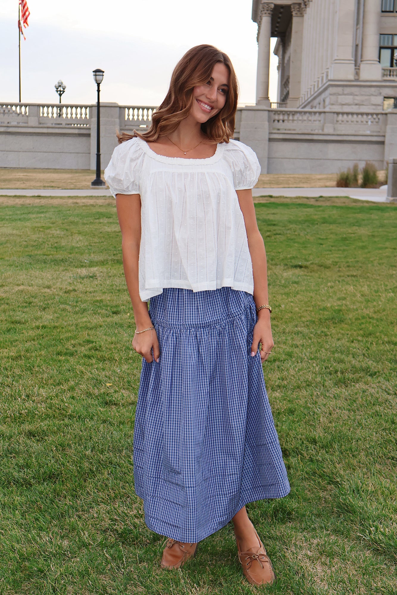 Sweet Caroline Ruffle Blouse