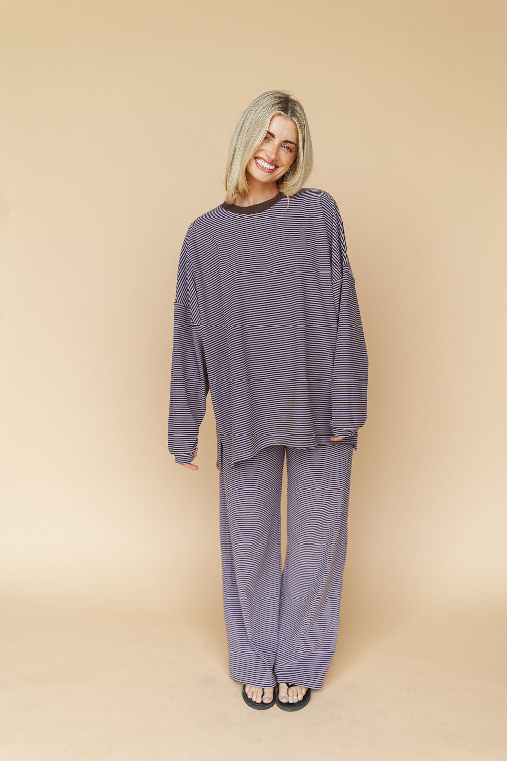 Porter Fleece Stripe Pants - Extended Sizing