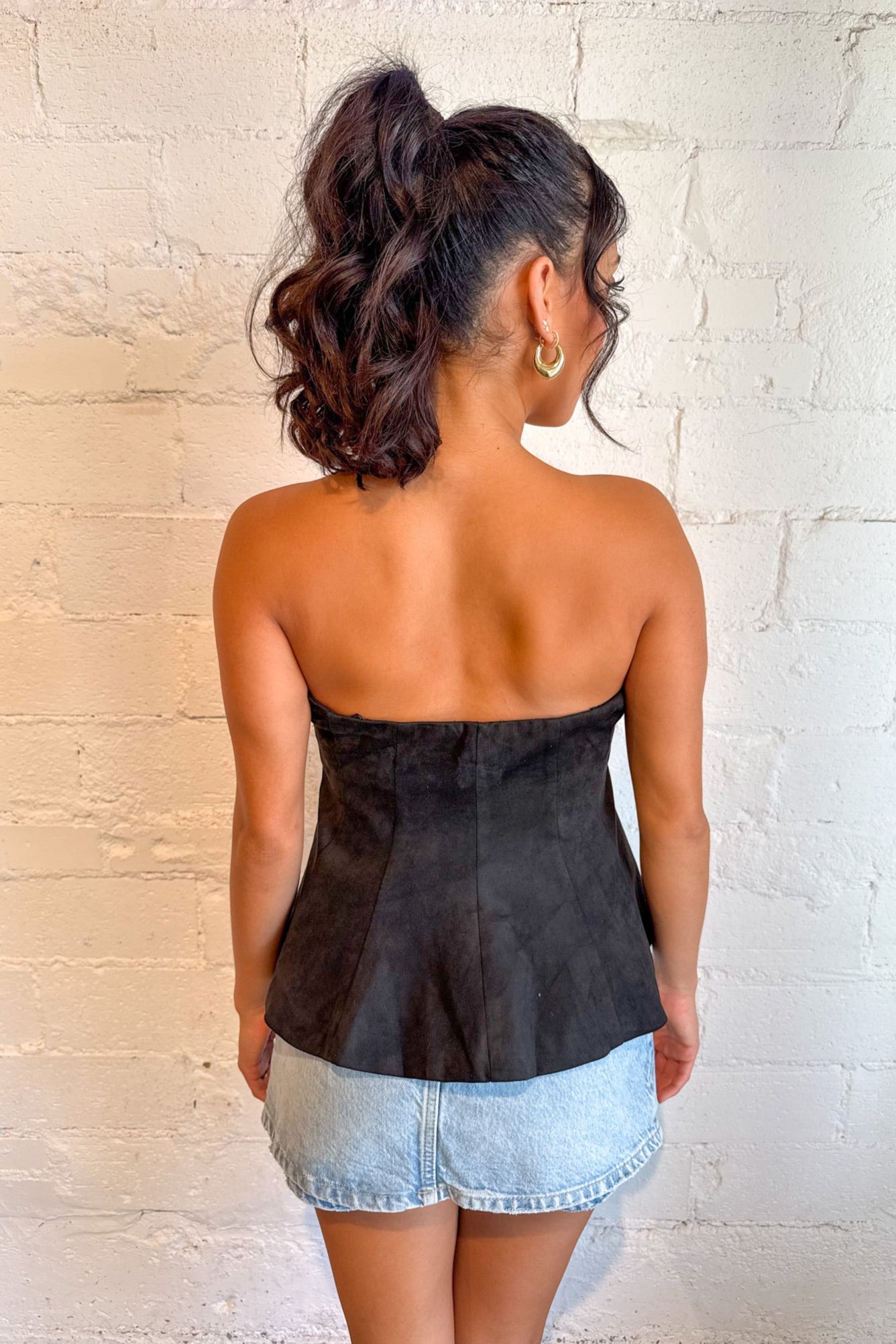 Cozy Suede Tube Top