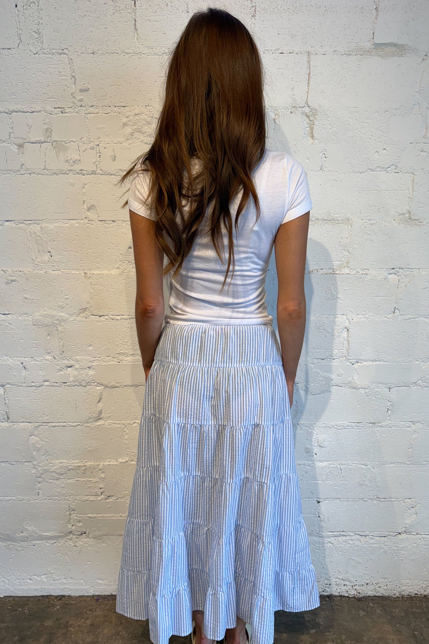 Abagail Stripe Maxi Skirt