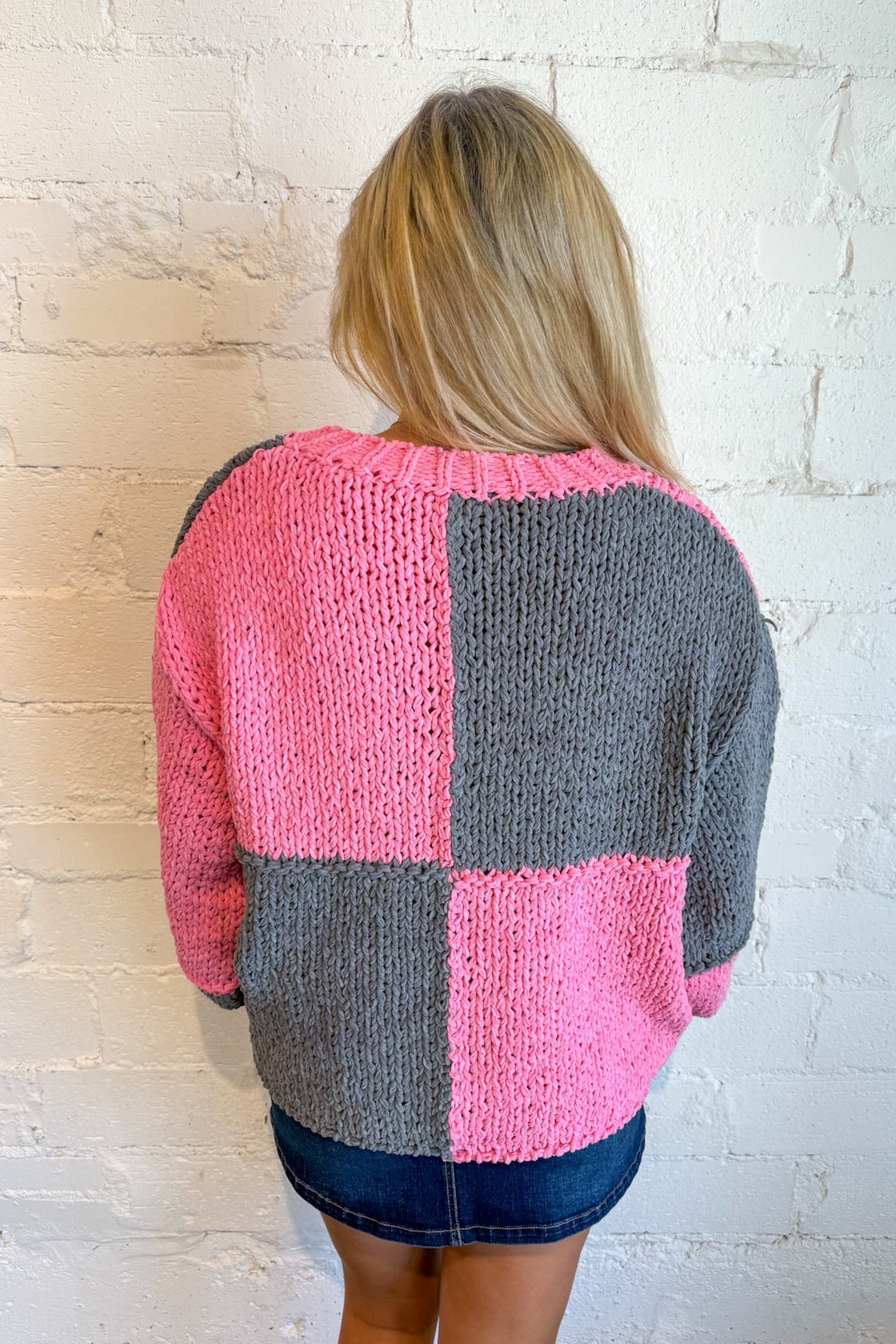 Chunky Knit Colorblock Sweater
