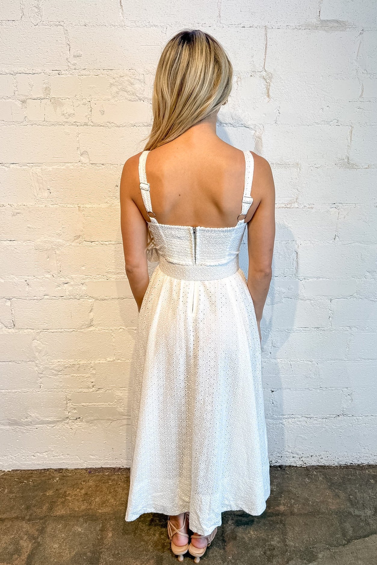 Delicate Blooms Midi Dress