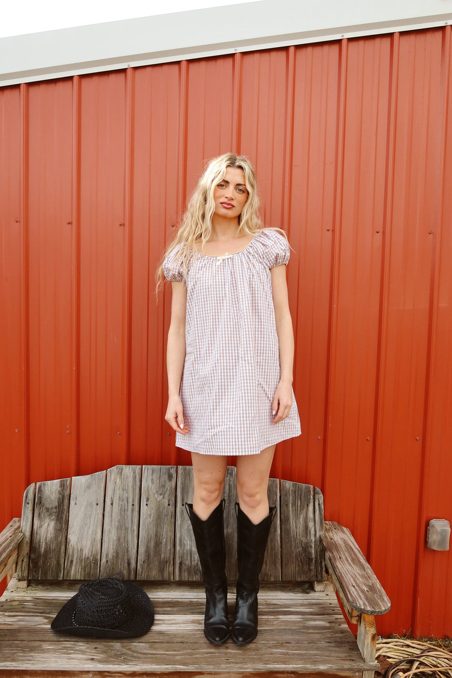 Aspyn Gingham Babydoll