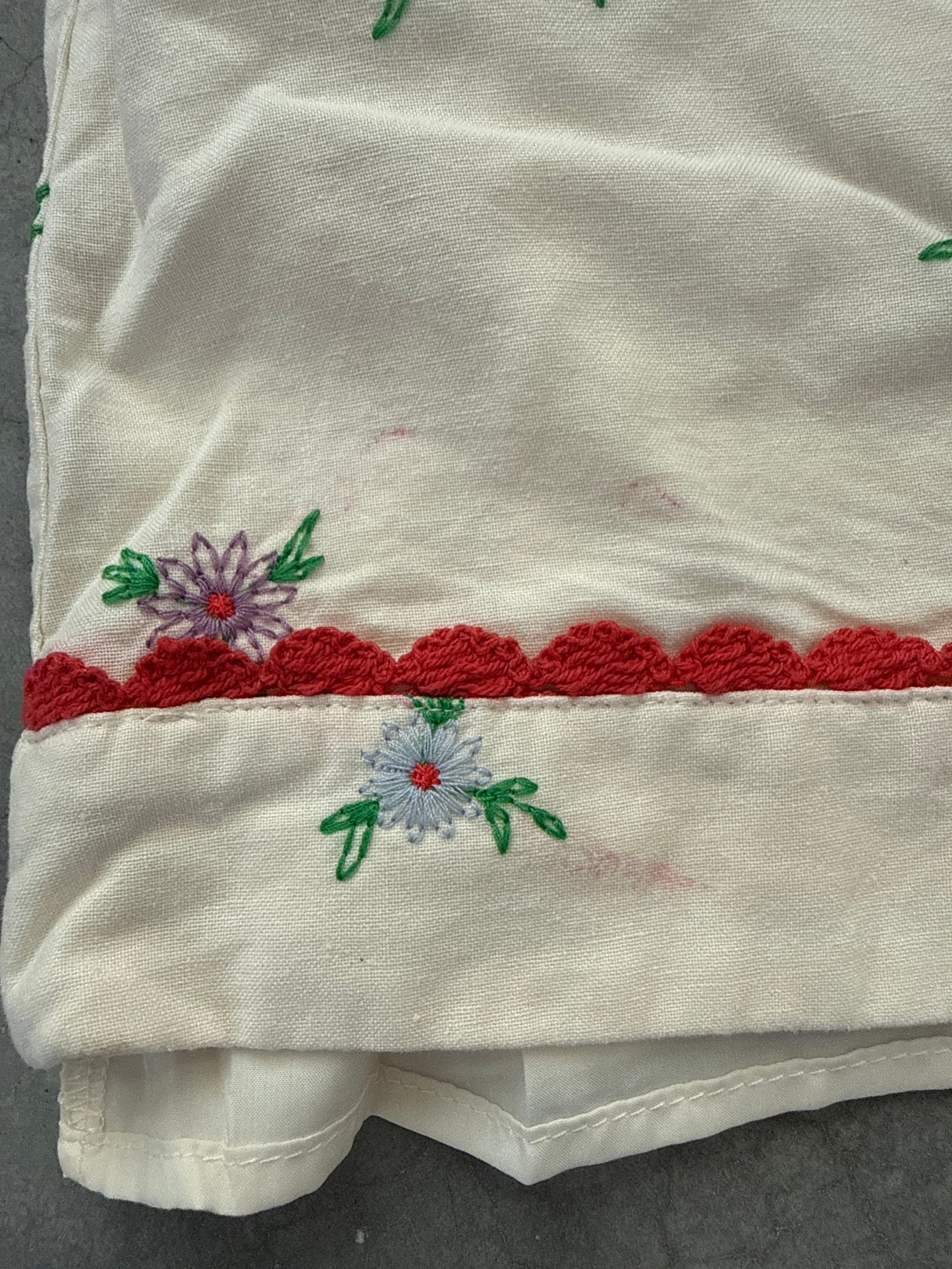 FINAL SALE - FLAWED Poppy Floral Embroidered Dress - Medium