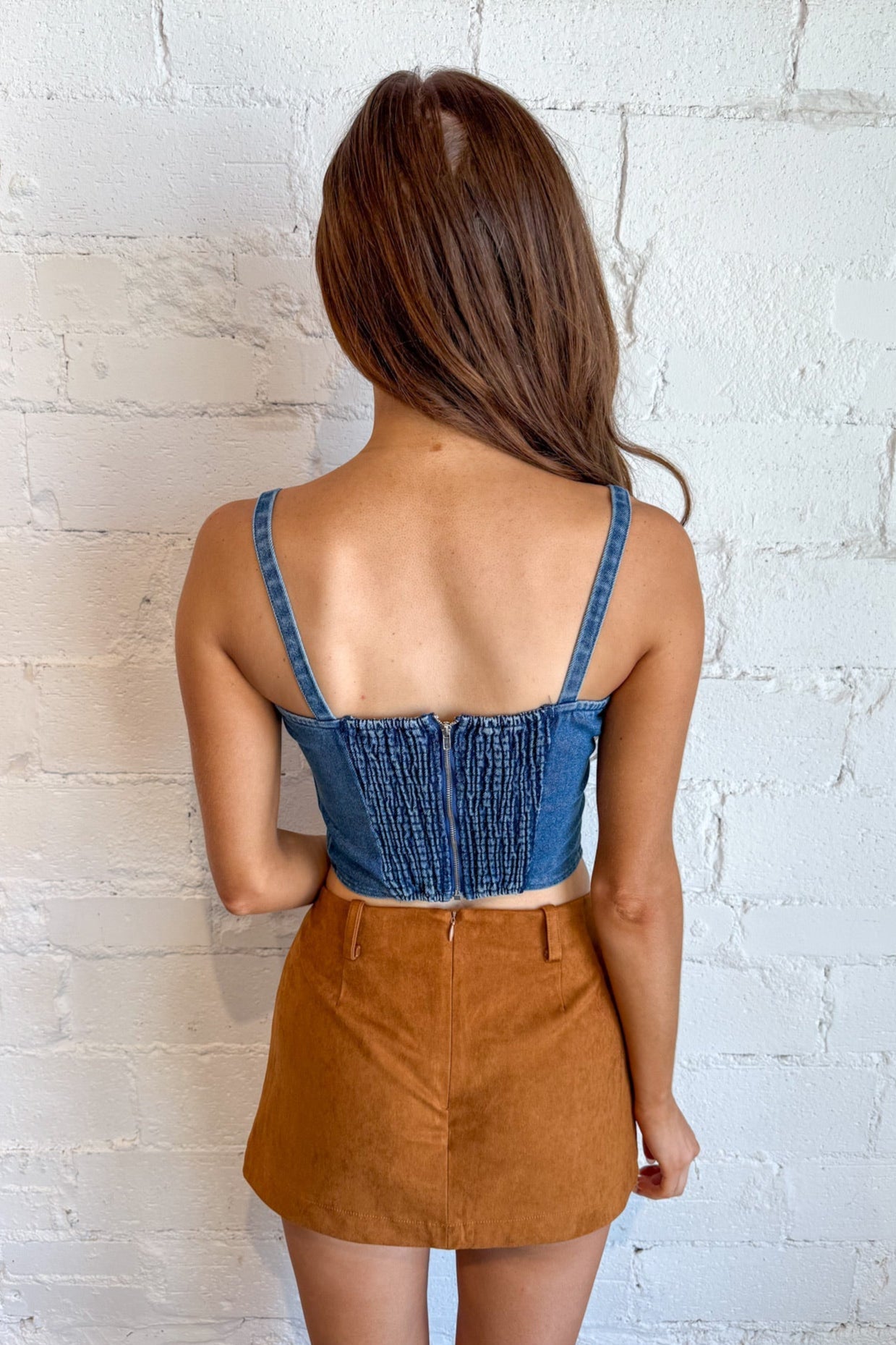 Fitted & Fierce Denim Top