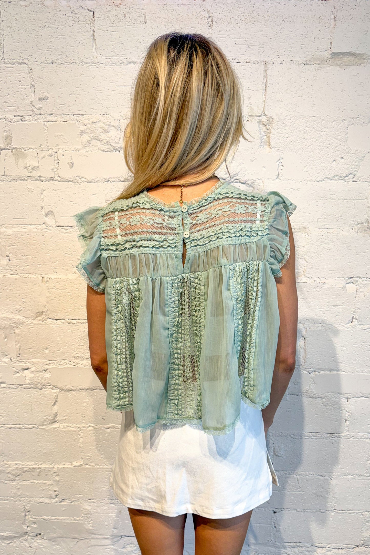 Free People Sun Drenched Blouse