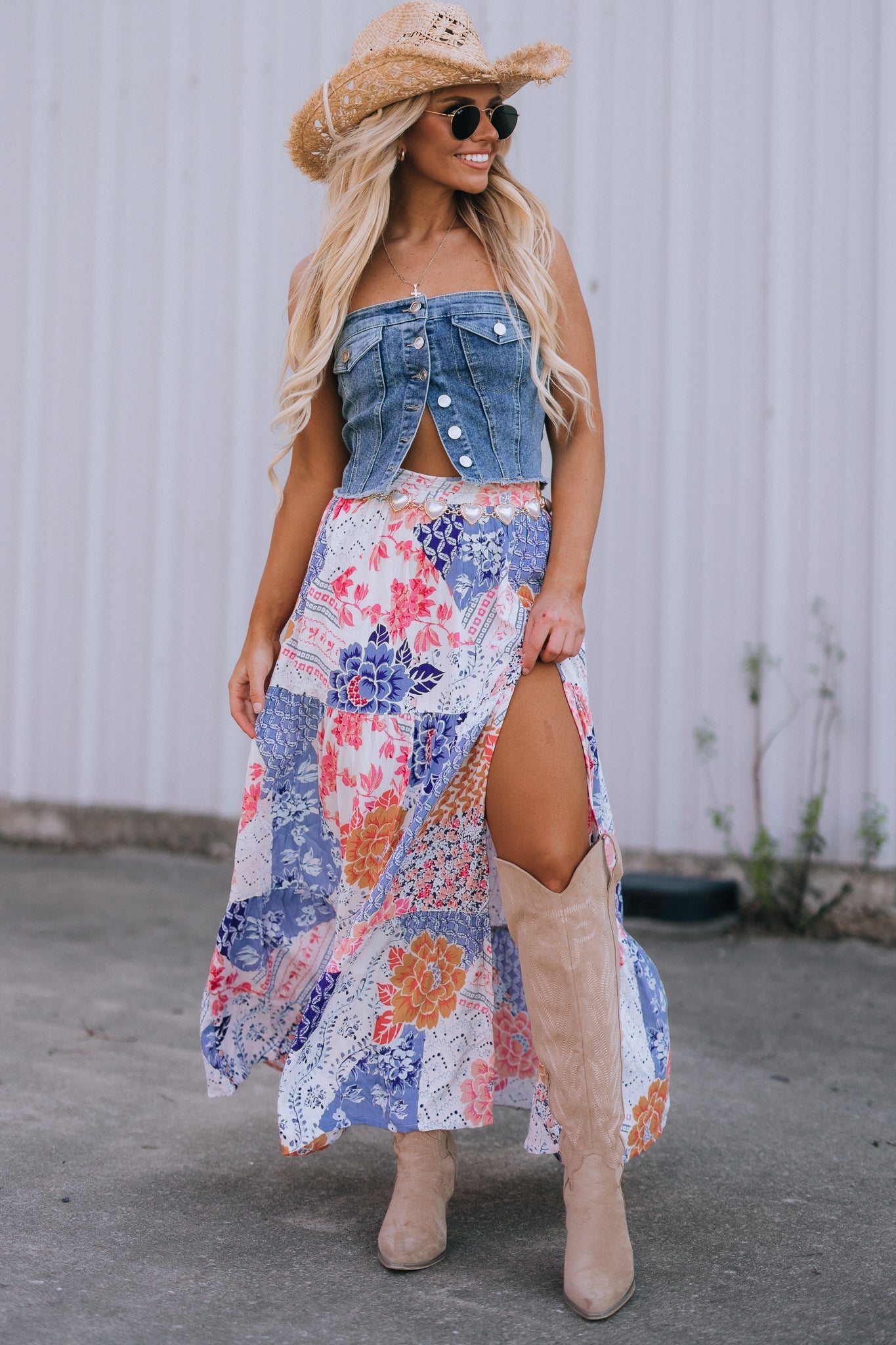 Patchwork Maxi Skirt