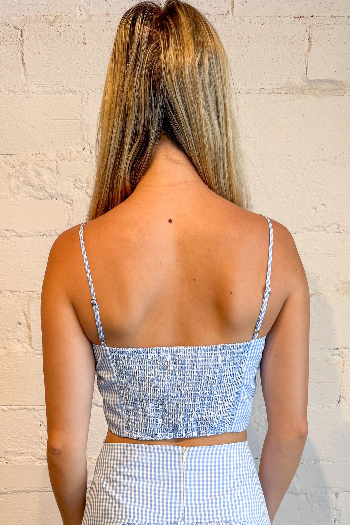 Gracie Gingham Top