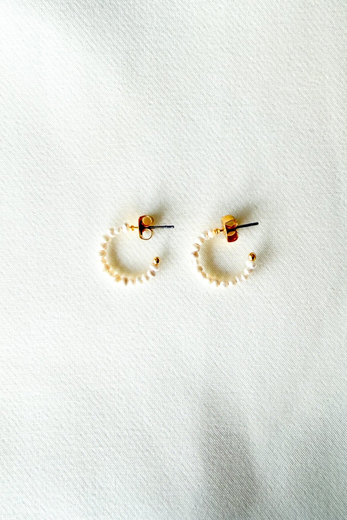 Mini Freshwater Pearl Hoops