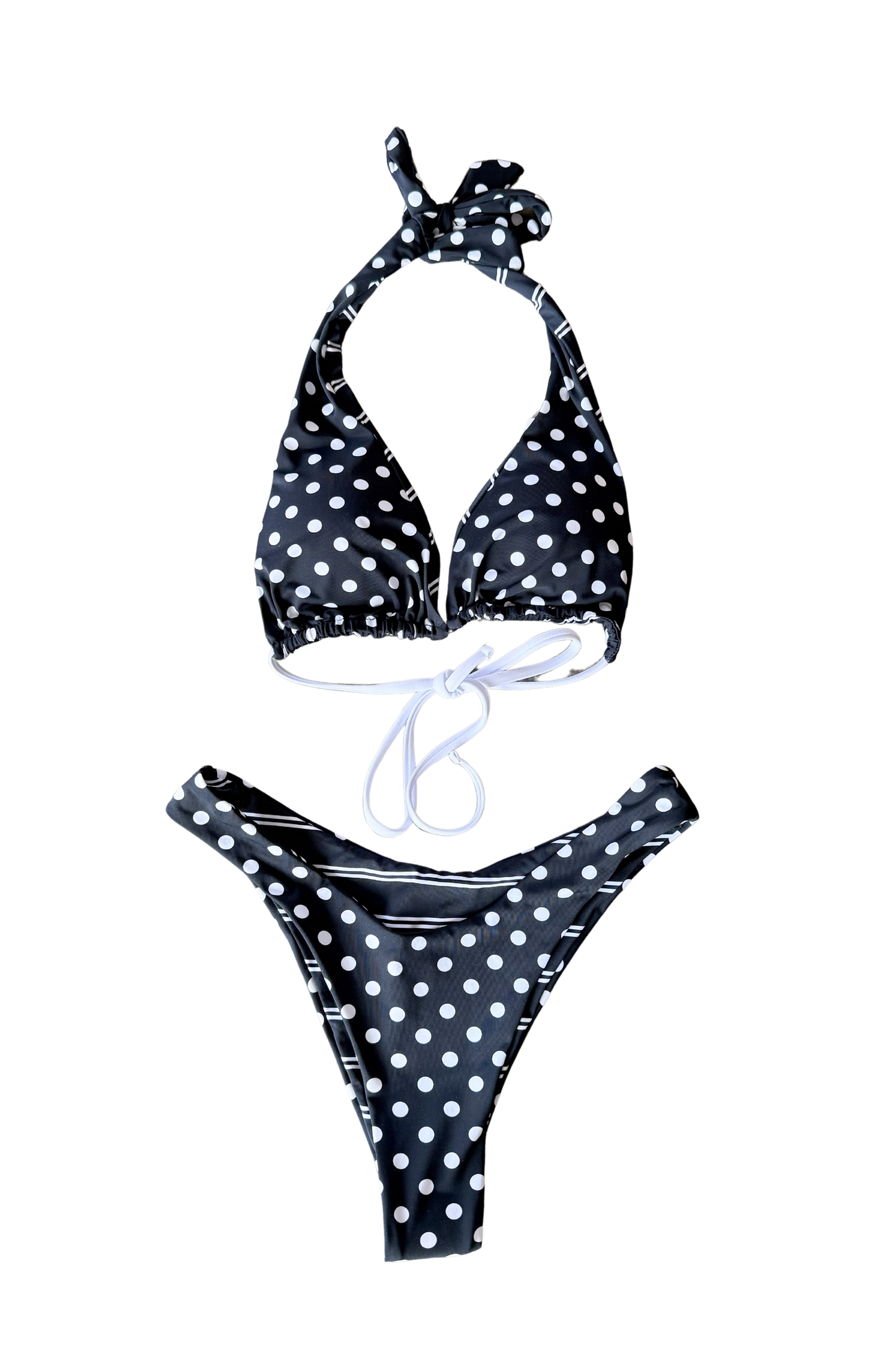 Reversible Stripe/Polka Dot Bikini Bottoms