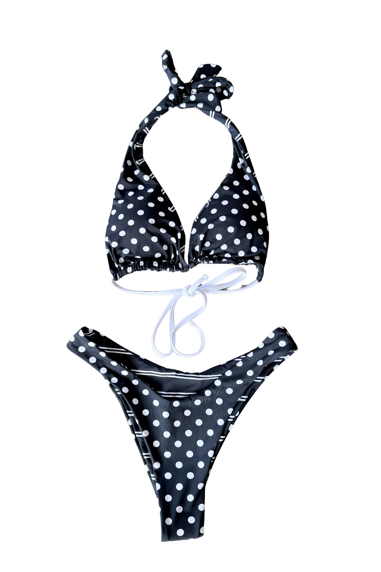 Reversible Stripe/Polka Dot Bikini Top