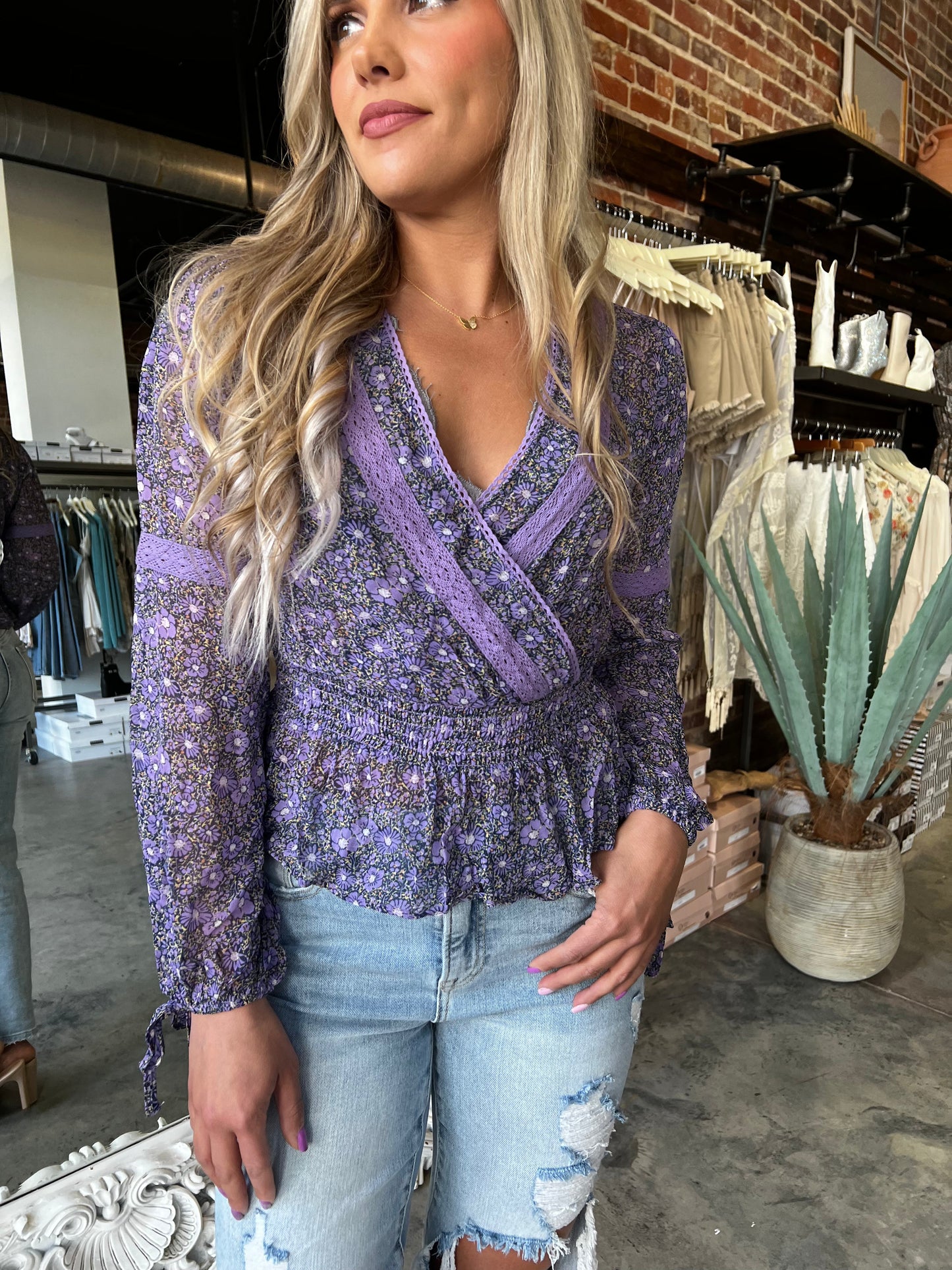 Rhiannon Floral Blouse FINAL SALE