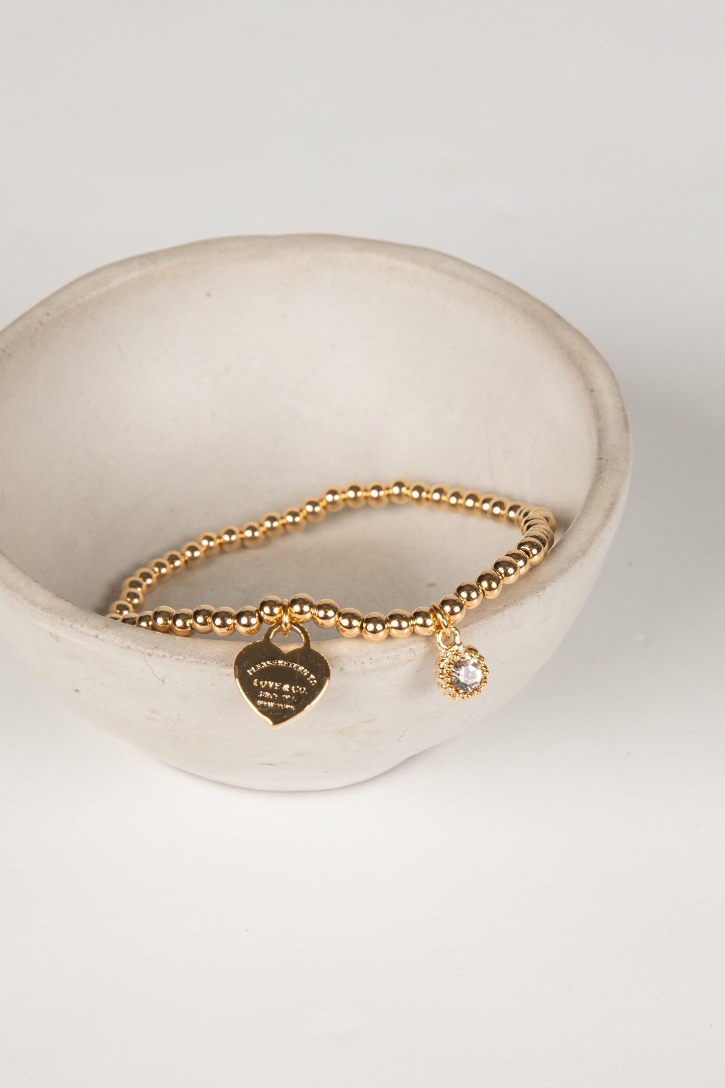 Bella Gold Beaded Chain Bracelet