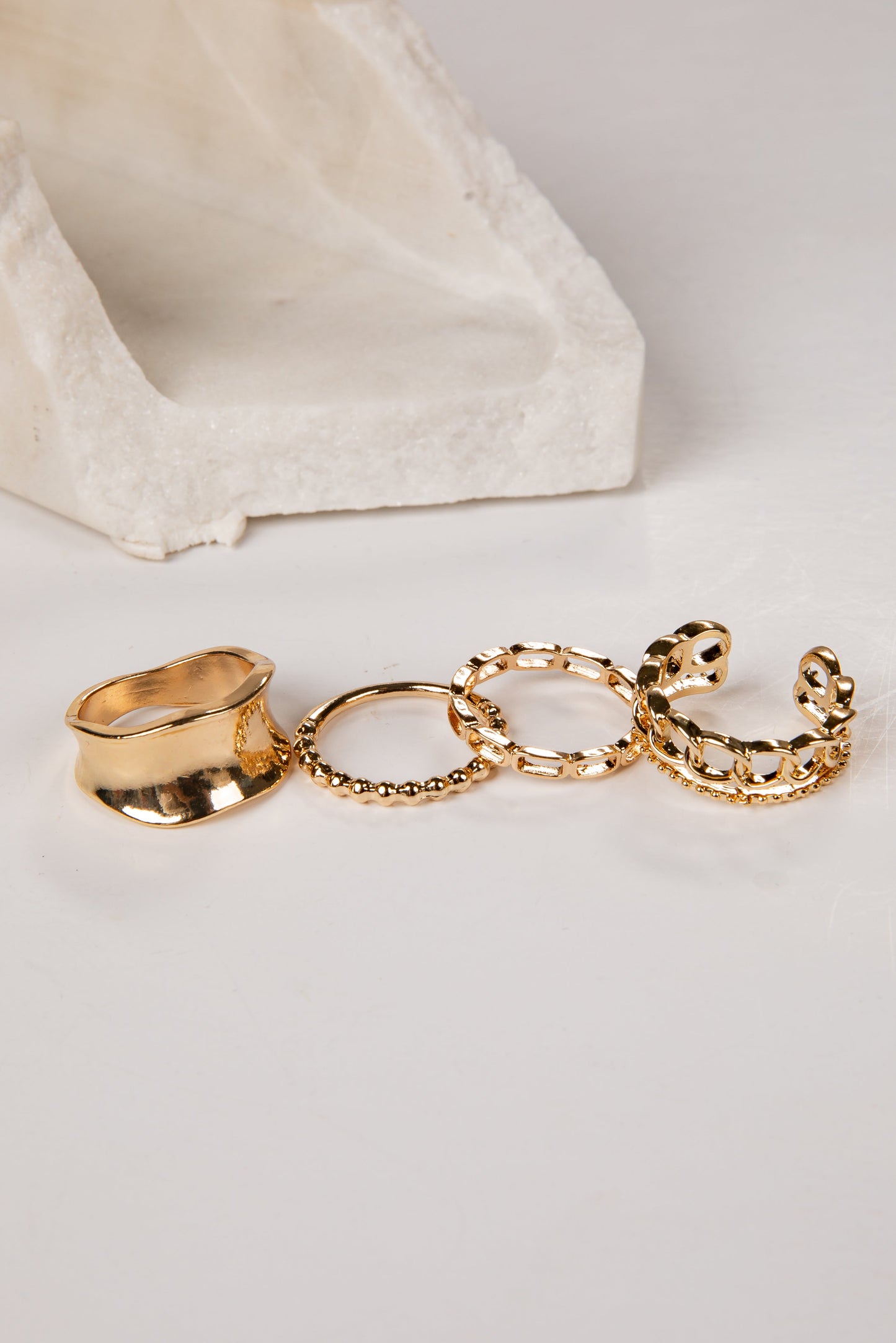 Aurelia Gold Mixed Ring Set