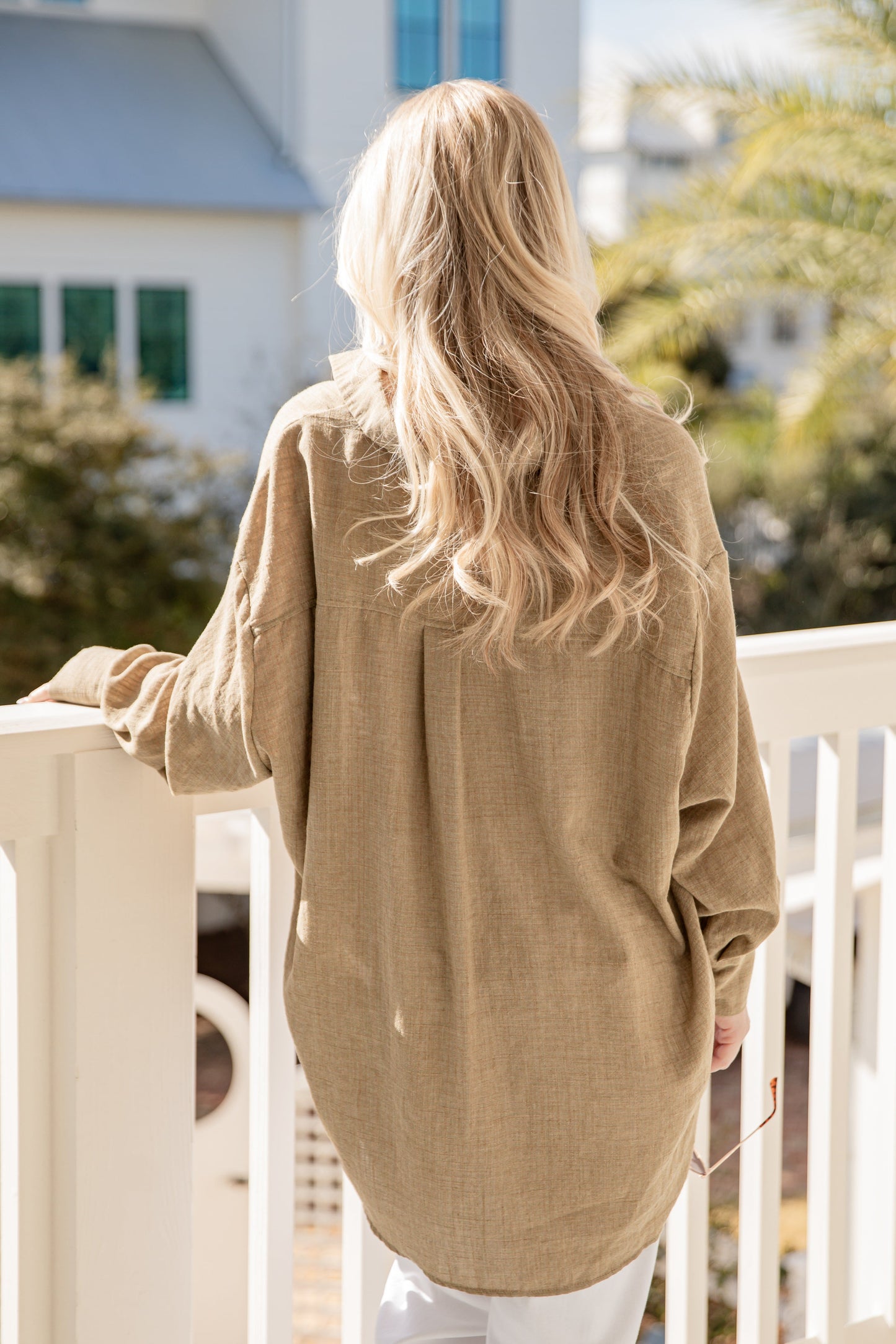 Allison Oversized Button-Up Blouse