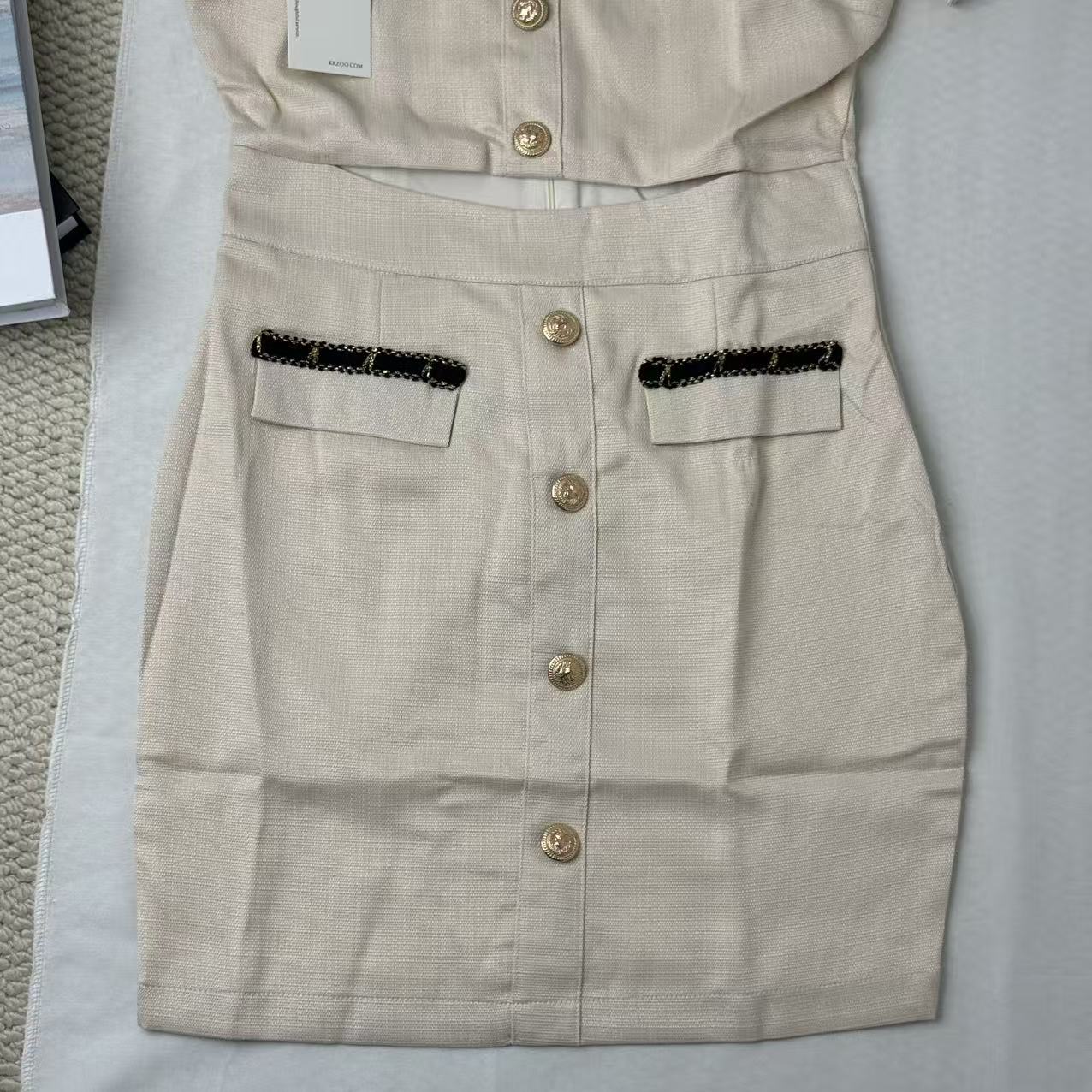 Chic Square-Neck Slim-Fit Dress For Petites