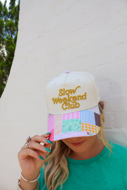 Slow Weekend Club Patchwork Trucker Hat