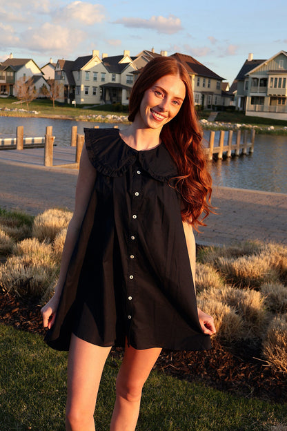 Willow Cotton Linen Babydoll Dress