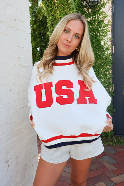 USA Varsity Mockneck Pullover