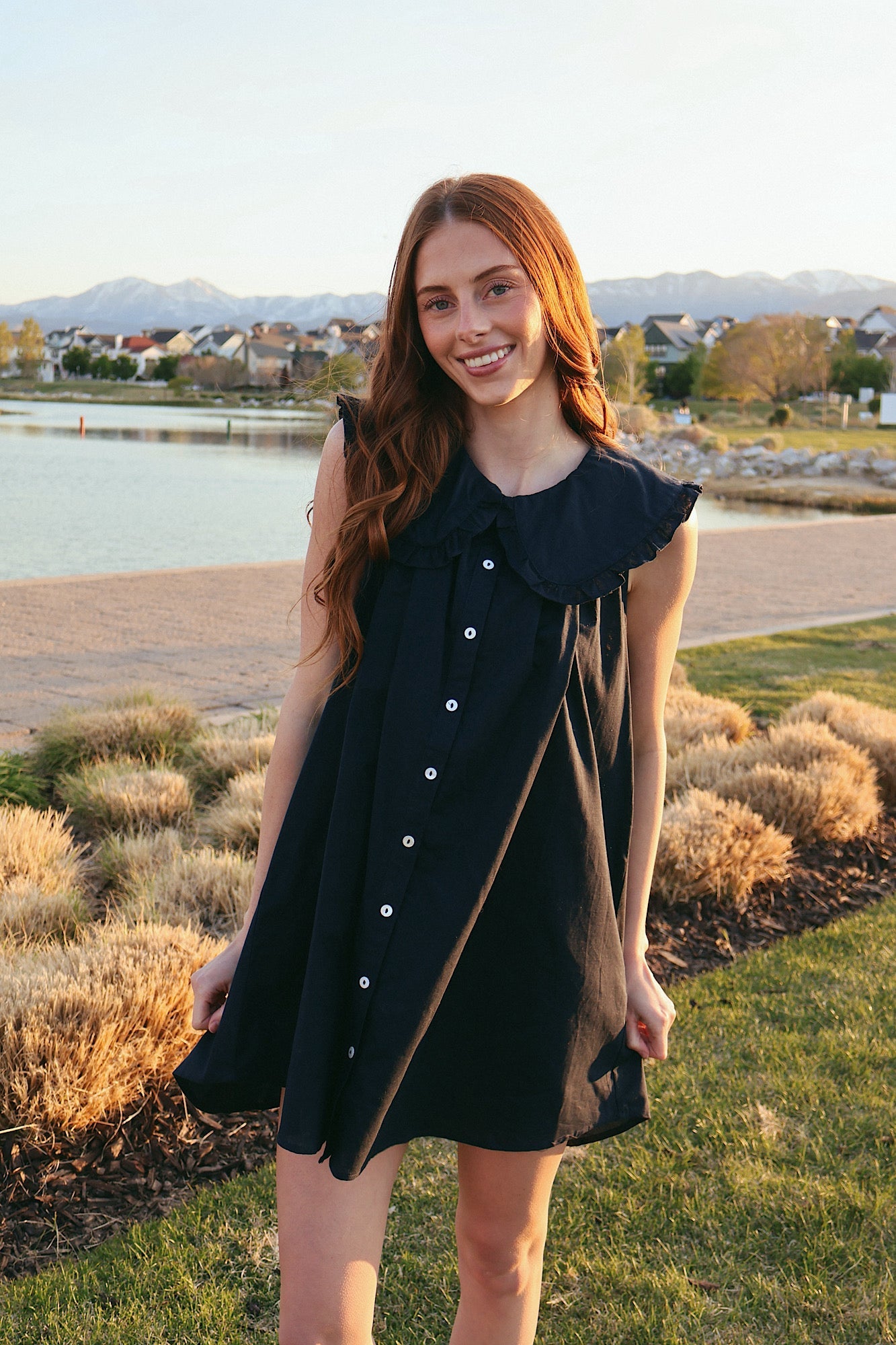 Willow Cotton Linen Babydoll Dress