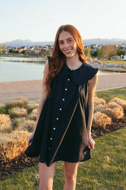 Willow Cotton Linen Babydoll Dress