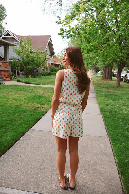 Flora Scalloped Shorts