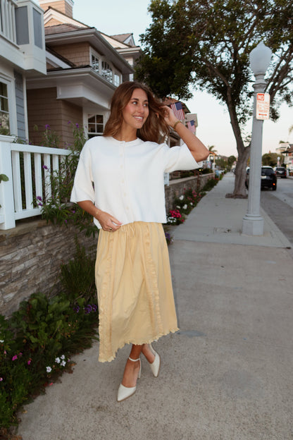 Sadie Cardigan in Ivory