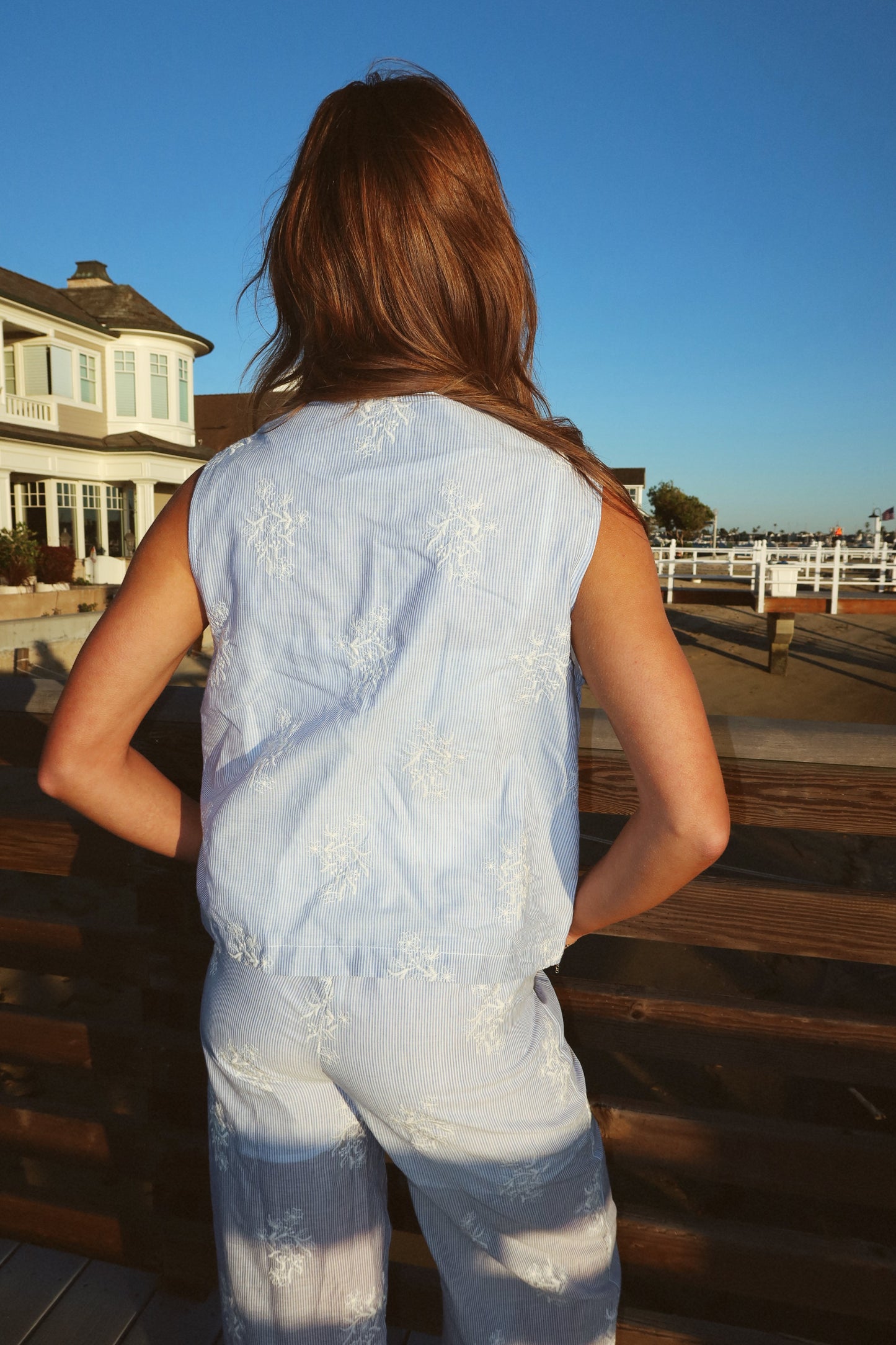 FINAL SALE - Del Mar Embroidered Vest