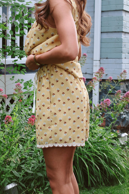 Flora Scalloped Shorts