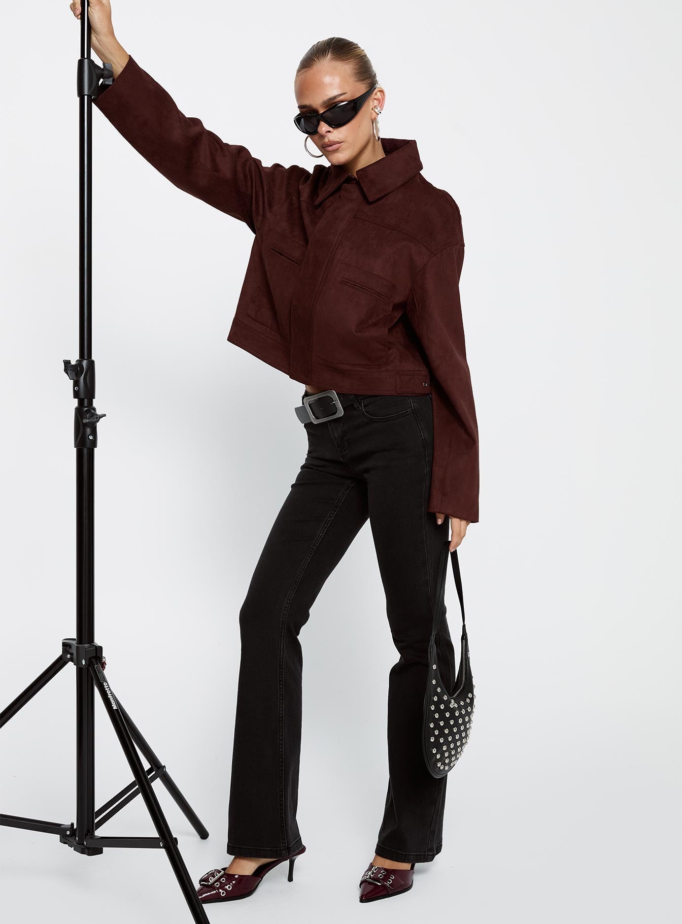 Bethany Low Rise Bootleg Jeans Washed Black