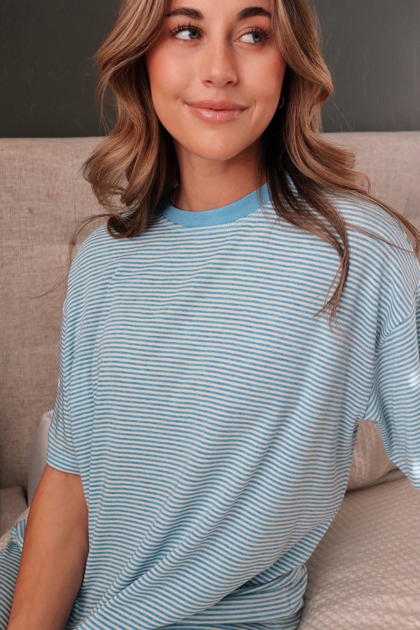 Dreamy Days Stripe Ribbed Tee