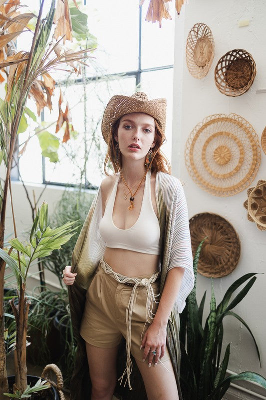 Solange Halter Bralette (Ivory) FINAL SALE