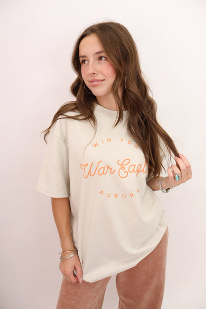 War Eagle Win for Auburn Oversized Tee
