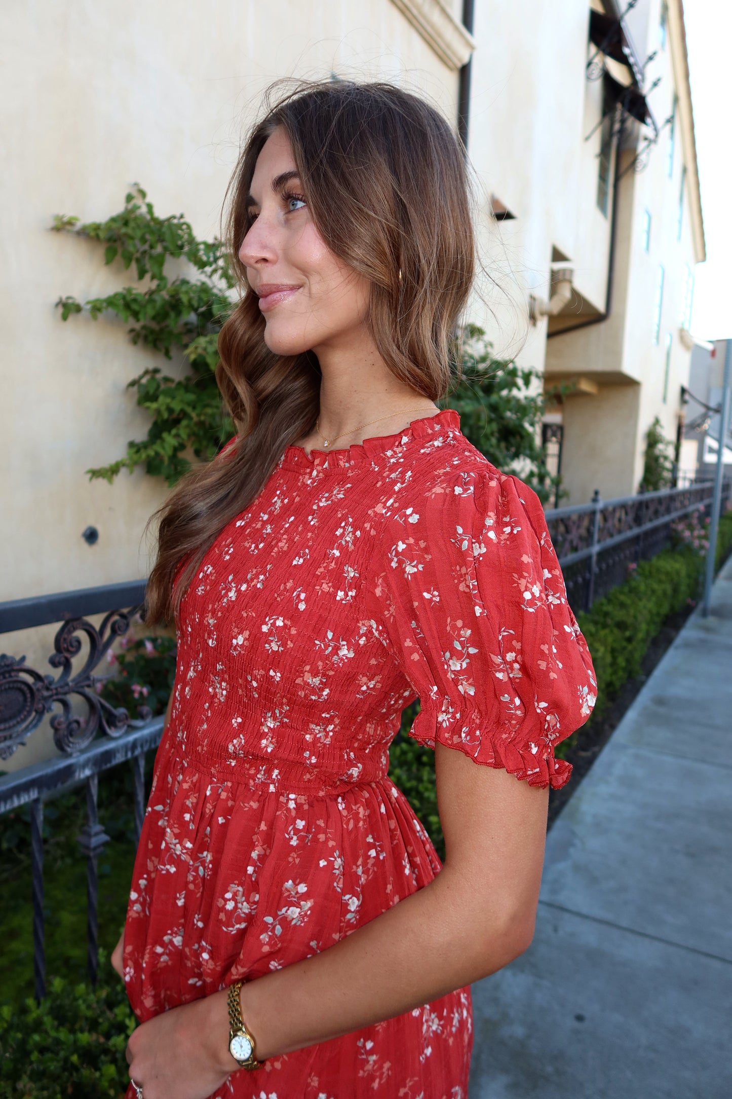 Marigold Smocked Midi