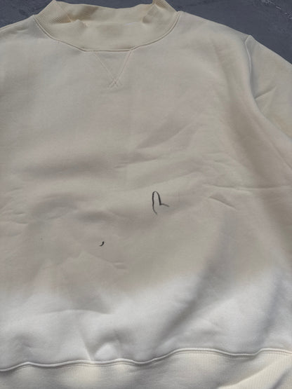 FINAL SALE - FLAWED Mock Neck Pullover in butter - Small