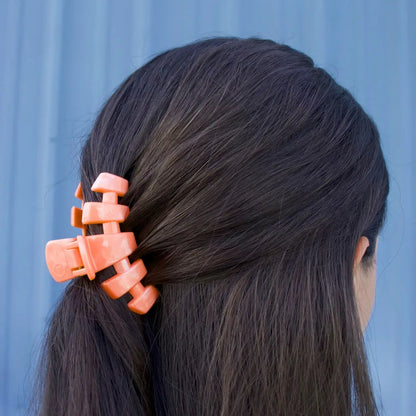 TELETIES Small Classic Claw Hair Clip - Dreamsicle