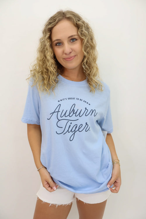 It's Great To Be Auburn Crewneck Tee - Blue