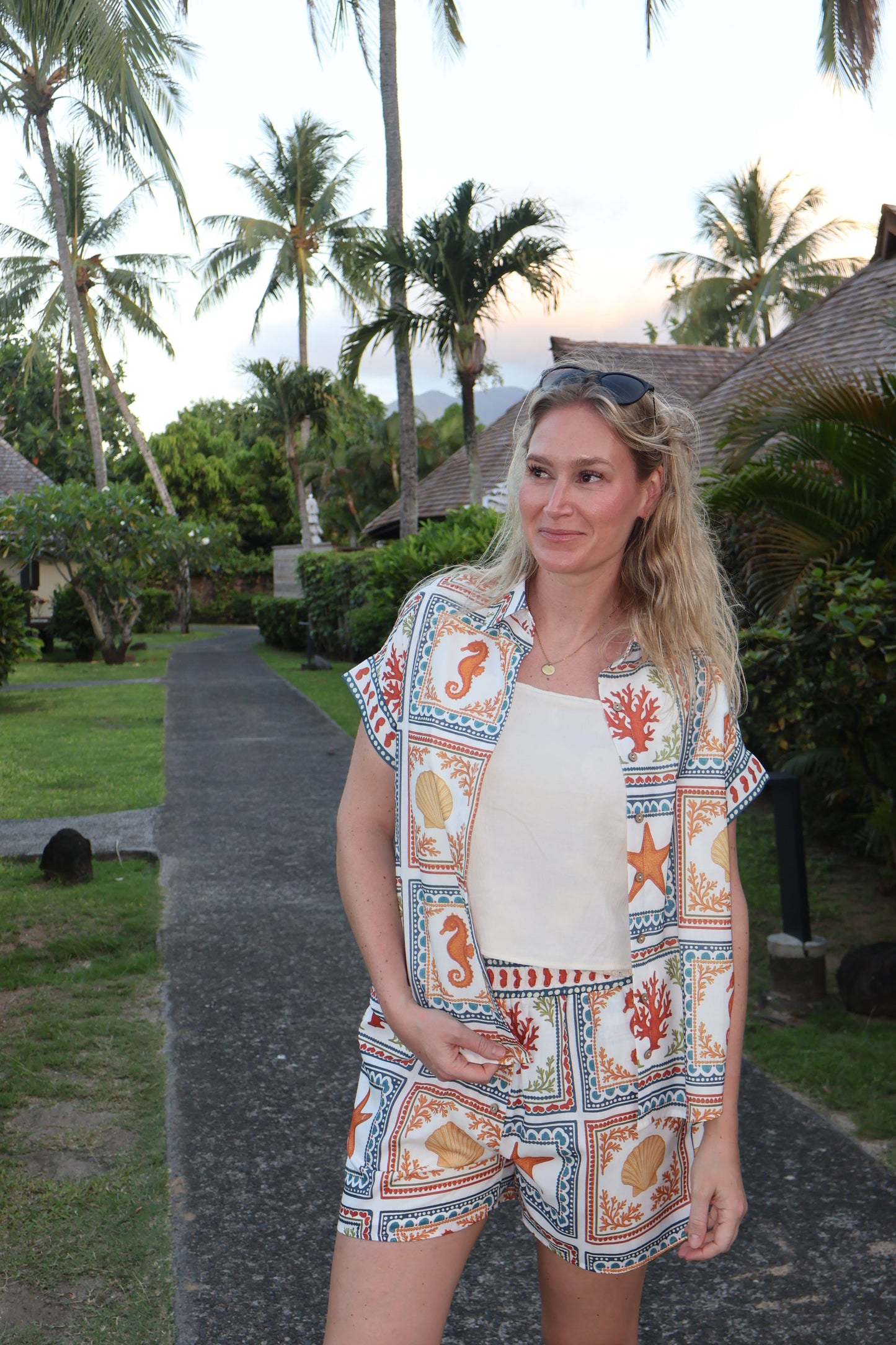 FINAL SALE - Under The Sea Button Down Top