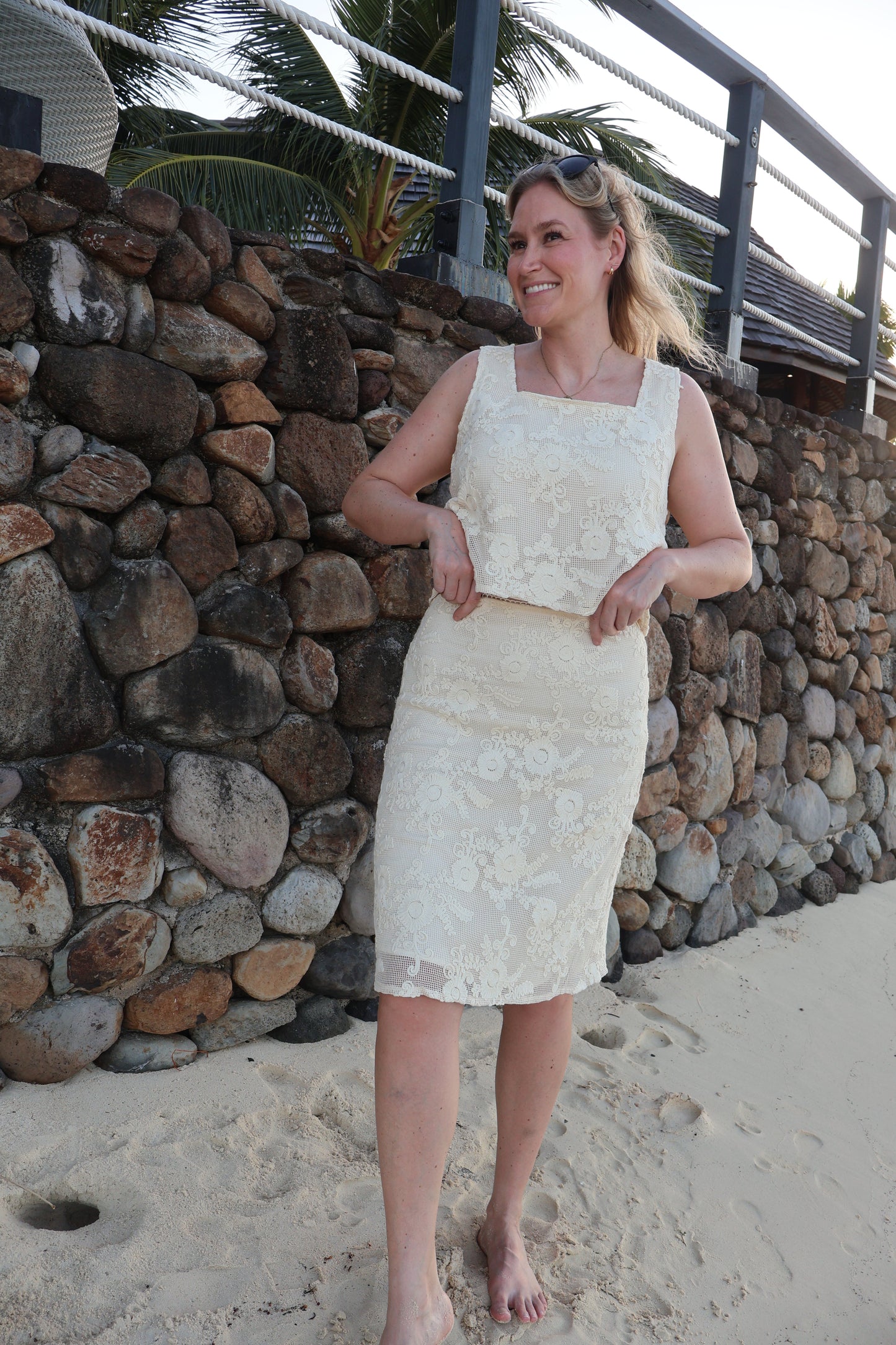 FINAL SALE - High Tide Crochet Tank