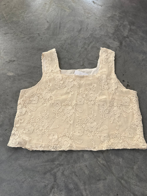 FINAL SALE - FLAWED High Tide Crochet Tank - 3XL