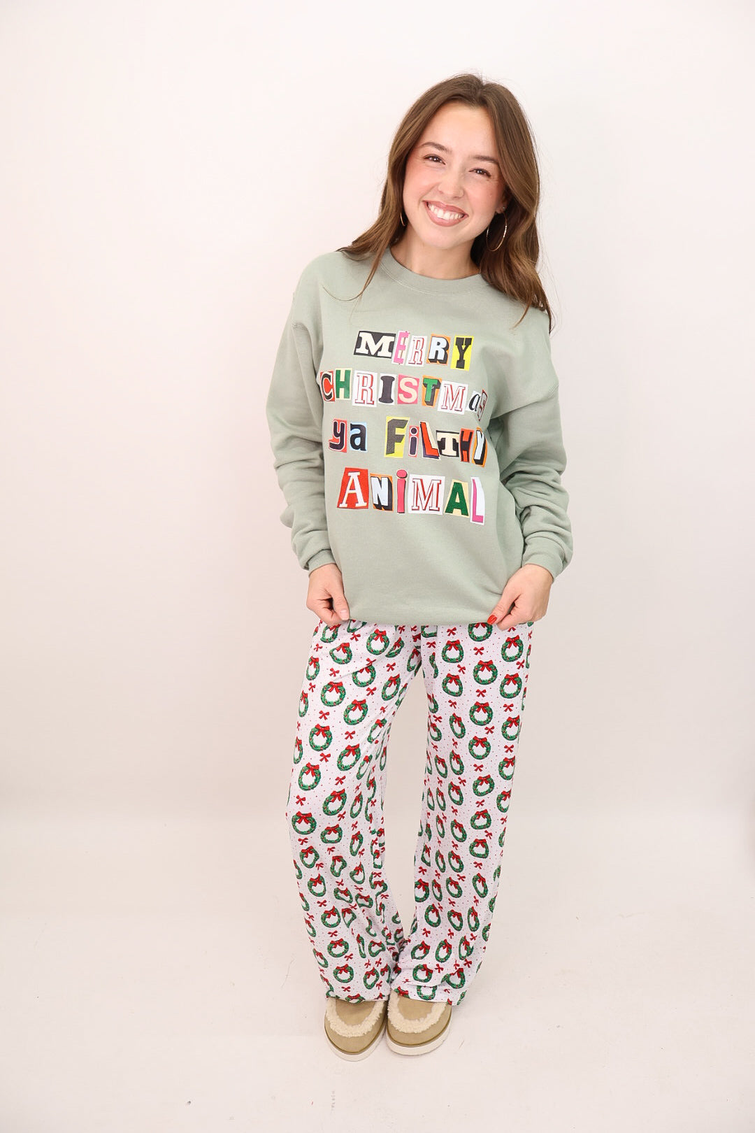 Merry Christmas Ya Filthy Animal Sweatshirt