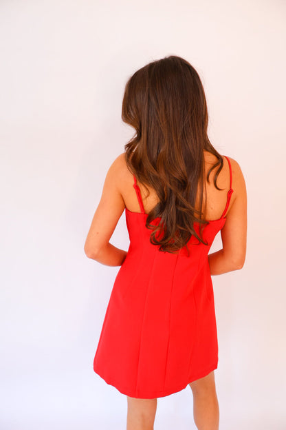 Be My Valentine Bow Mini Dress