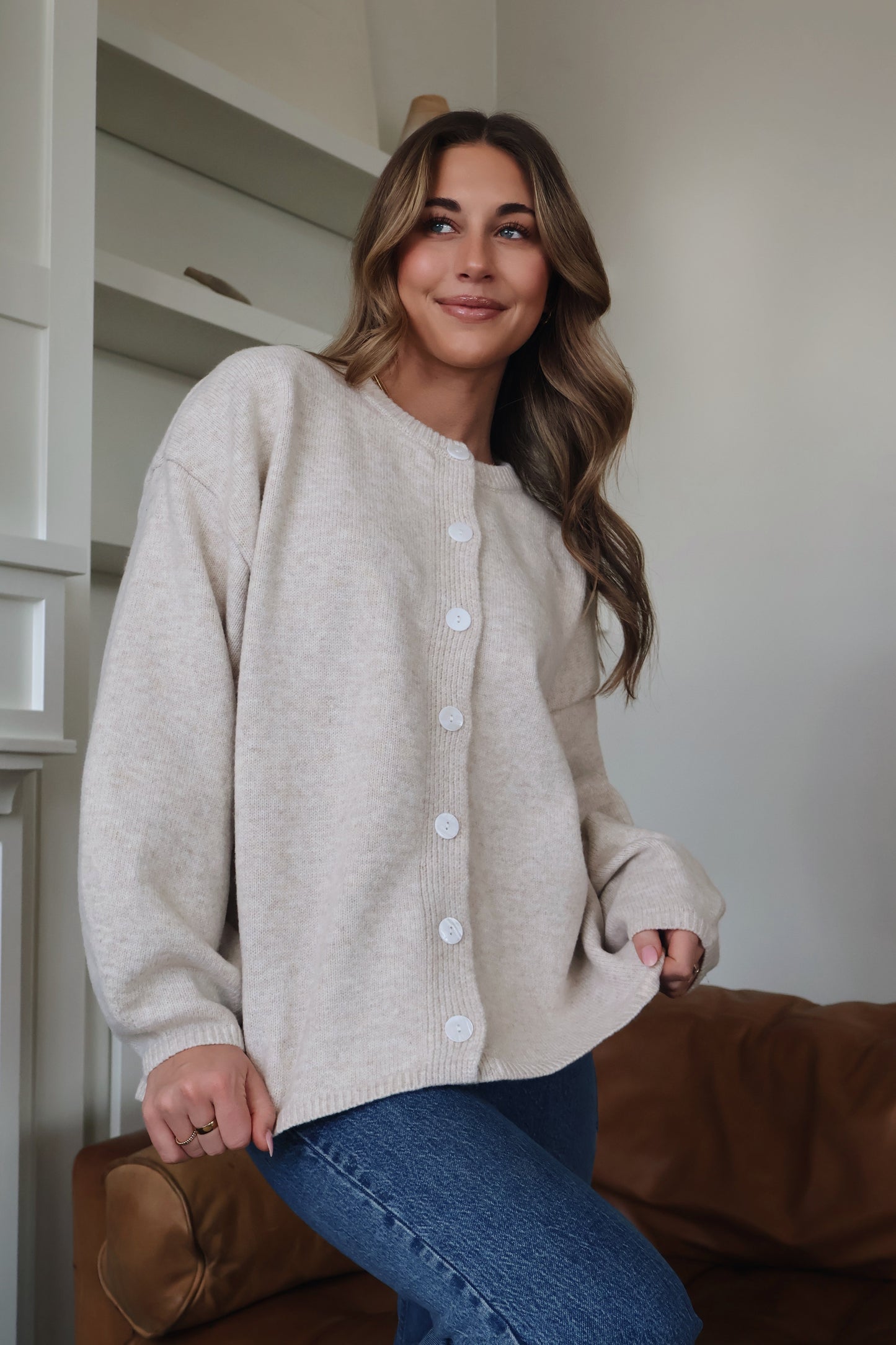 Julia Cardigan in Oatmeal