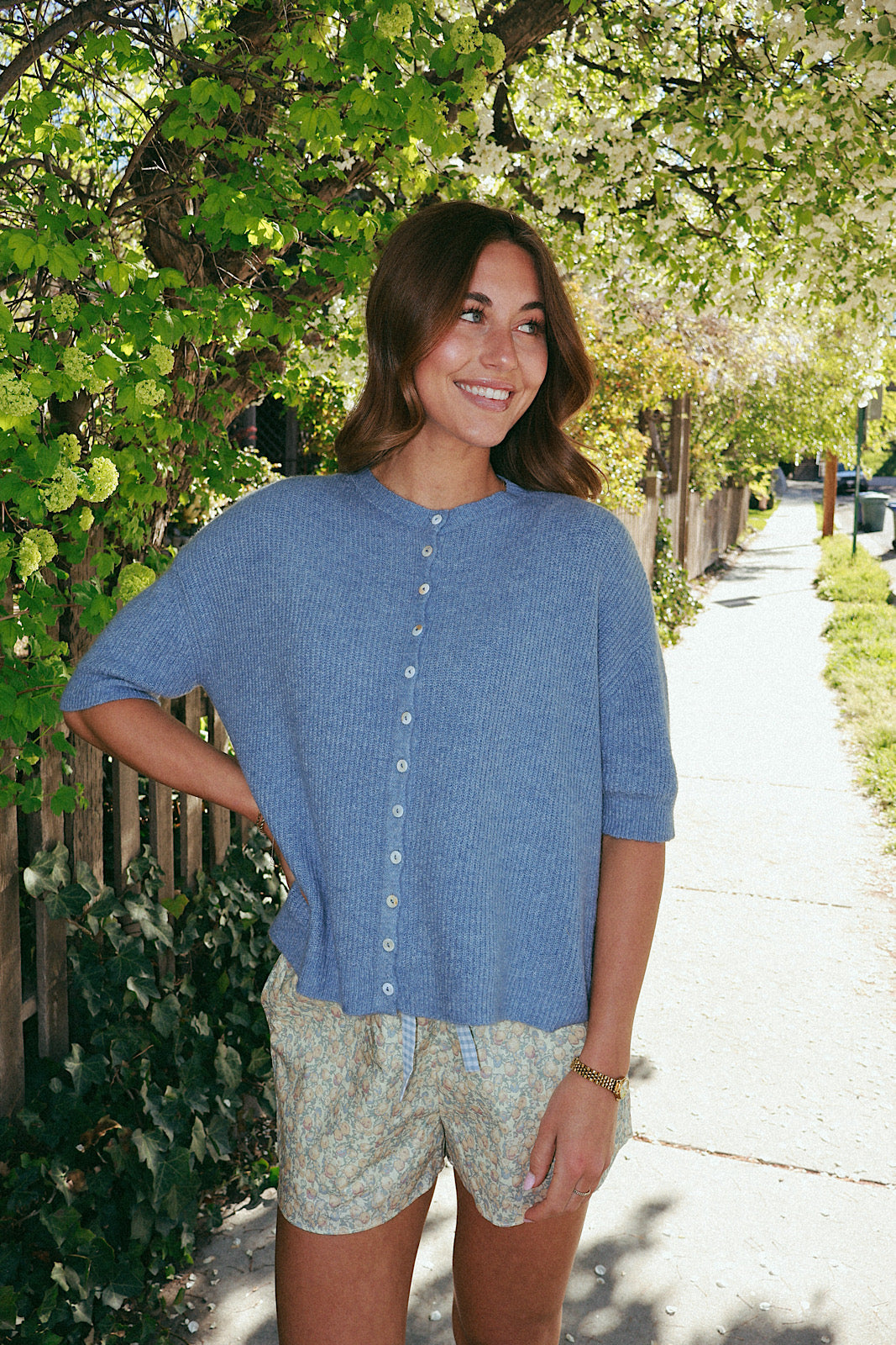 Elise Short Sleeve Cardigan