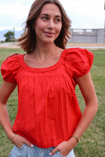 Sweet Caroline Ruffle Blouse