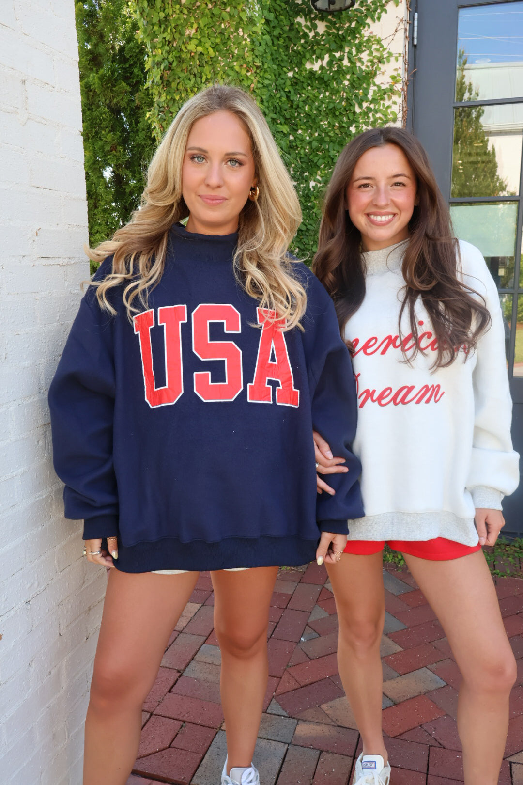 USA Reversible Mockneck Pullover