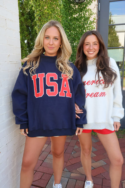 USA Reversible Mockneck Pullover