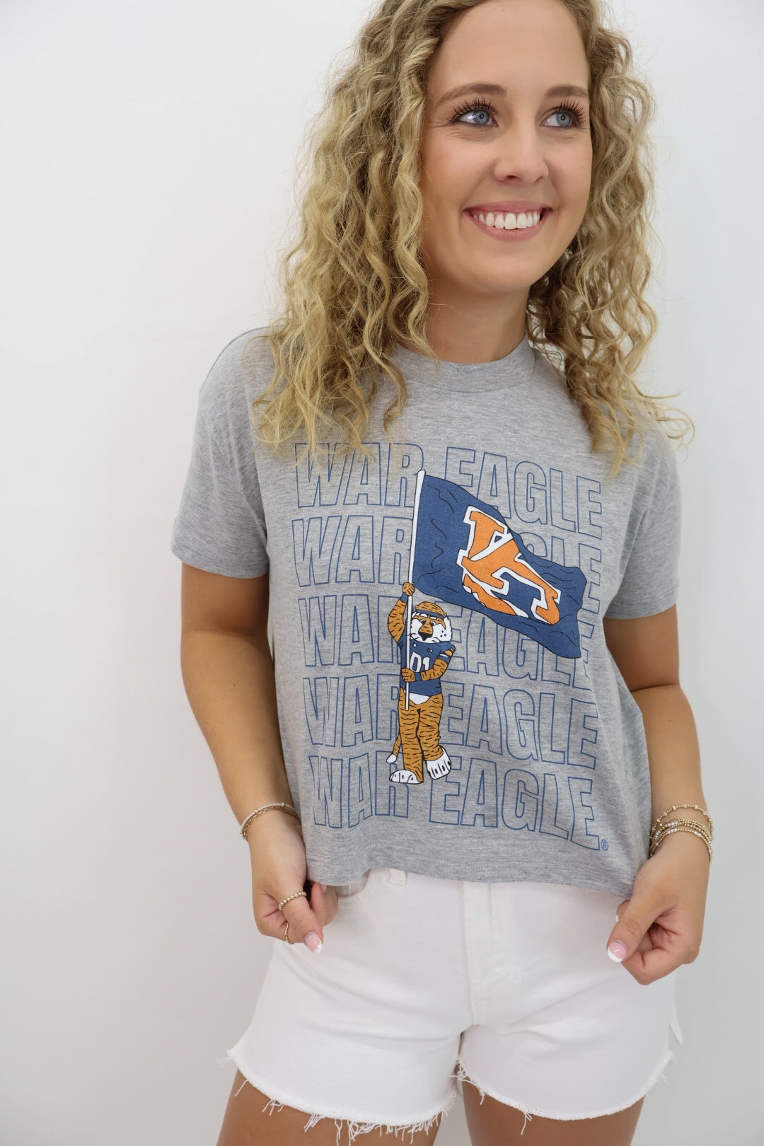 War Eagle Aubie Crop Tee