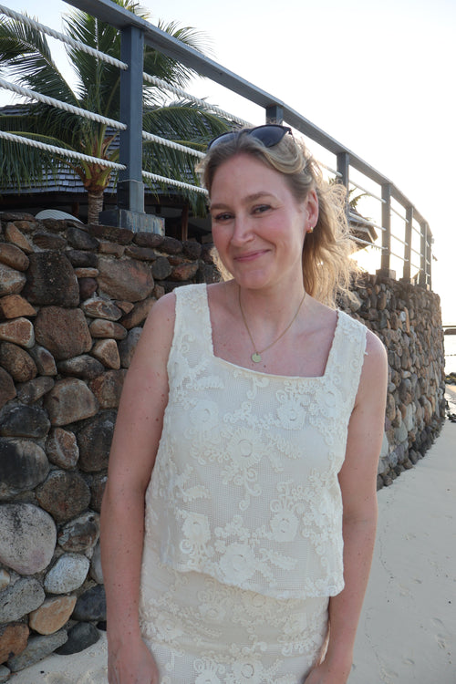 FINAL SALE - High Tide Crochet Tank